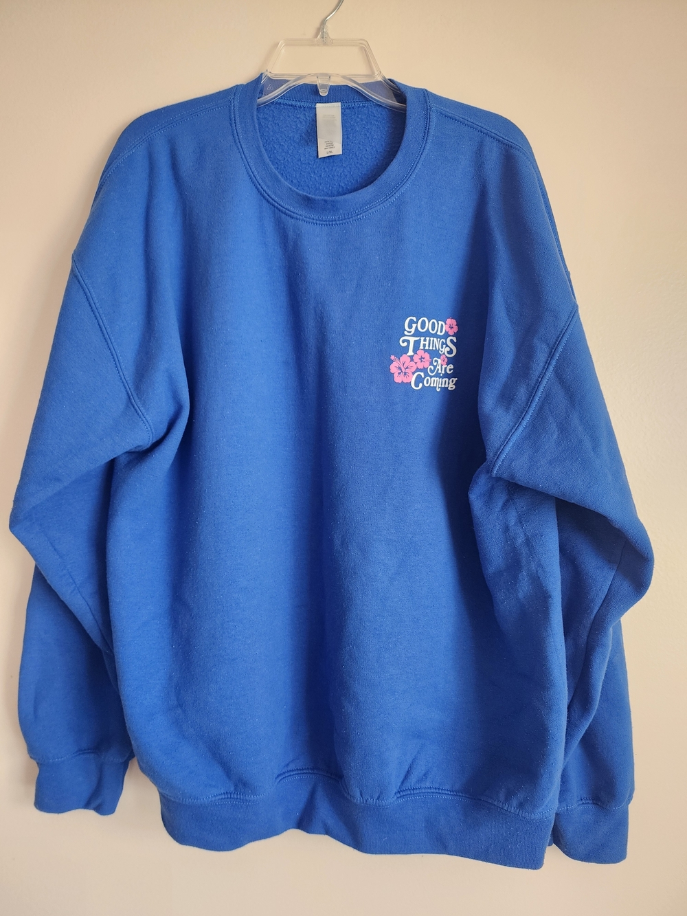 Altar'd State Royal Blue 'Good Things Are Coming' Crewneck